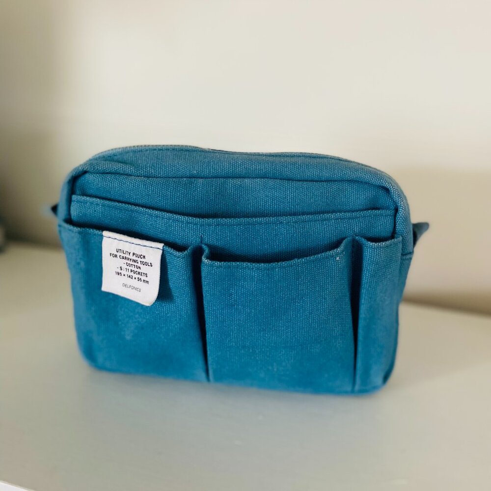 Small Blue Delfonics Utility Pouch